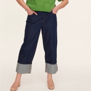 Kate Spade x Target NWT Women’s High Rise Straight Leg Wide Cuff Jeans Size 16